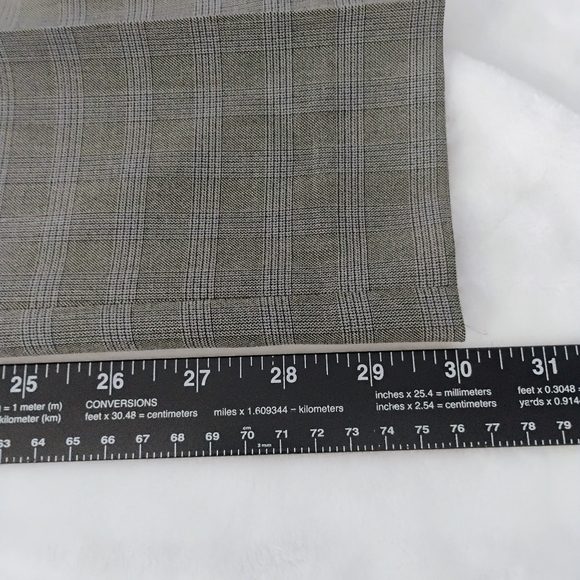 Ralph Ralph Lauren Pants Mens 34x30 Gray Plaid Dress Slacks Slim Fit Office C - Picture 5 of 6
